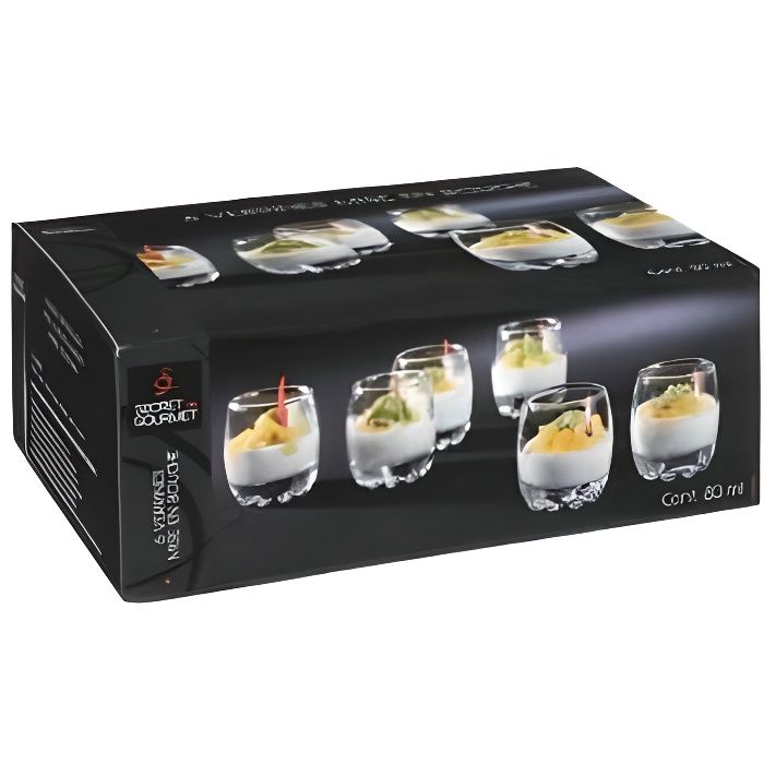 6 Verrines mise en bouche SECRET DE GOURMET