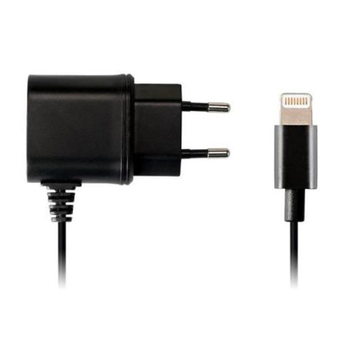 Swiss Charger Chargeur Secteur lightning pour iPhone 5/5/6/6+ Noir