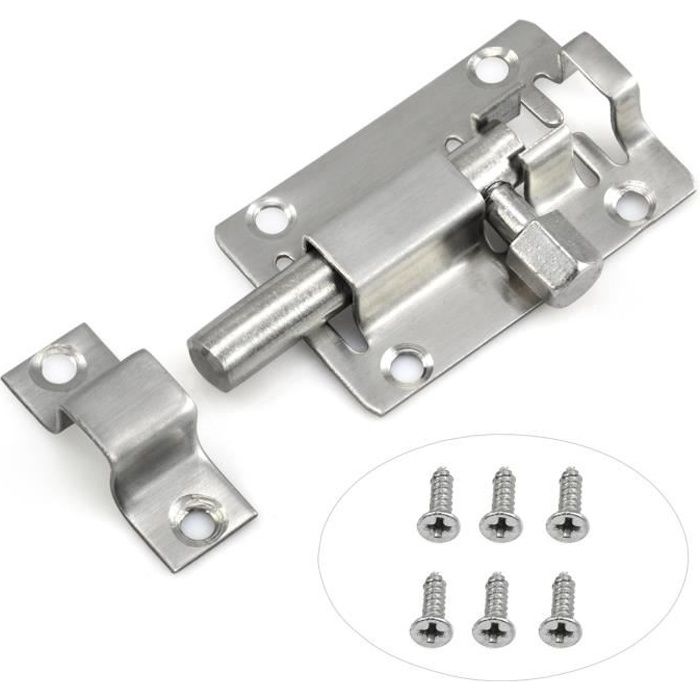 TRIXES 50 mm serrure à ressort pour la porte de salle de bain et WC