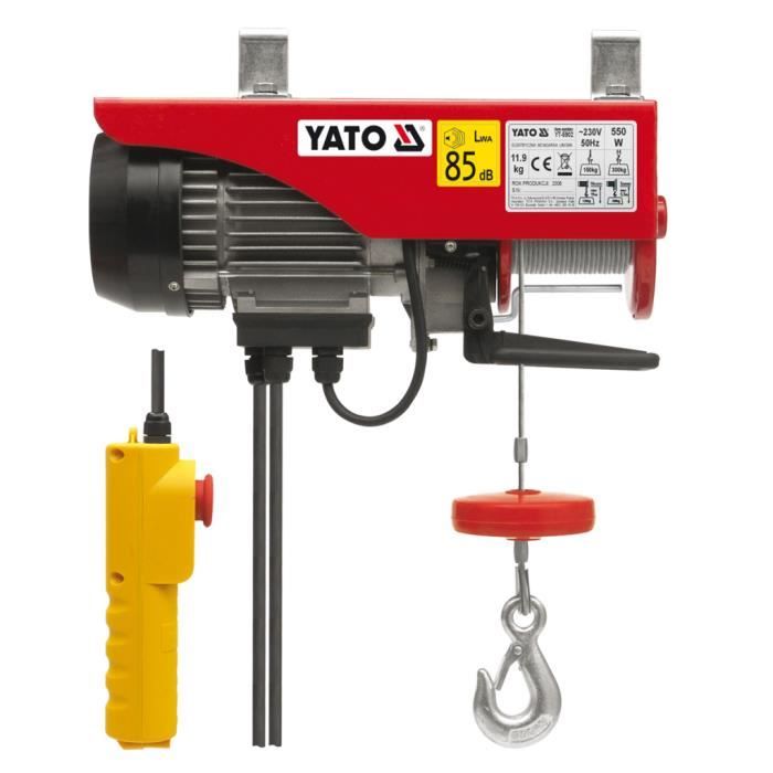 Palan électrique Yato 550 W 150/300 kg