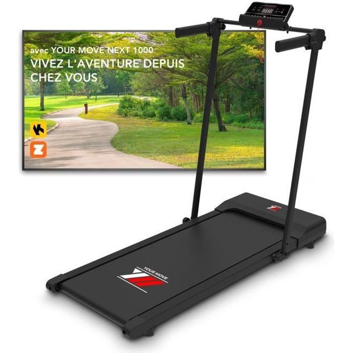 Tapis de course électrique pliable YOUR MOVE NEXT 1000 Noir - 10 km-h