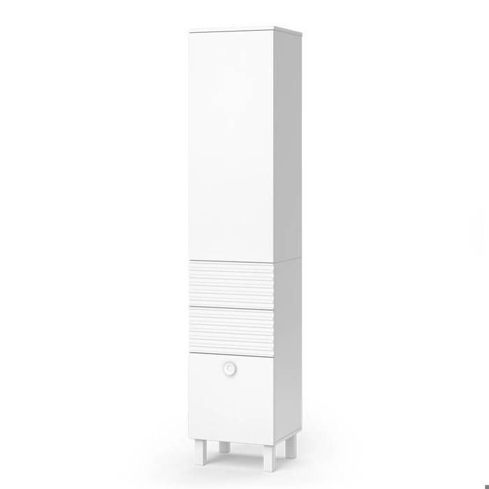 Meuble salle de bain Sola 40.2x192.4cm avec porte et tiroirs Blanc Vicco 40816