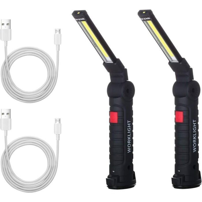 KEM - Lampe de travail pliante rotative magnétique rechargeable par USB de lumière de nettoyage KEM - Lampe de travail pliante rotative magnétique rechargeable par USB de lumière de nettoyage
