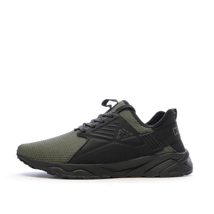 Baskets Noires/Kaki Garçon Kappa San Puerto Lace