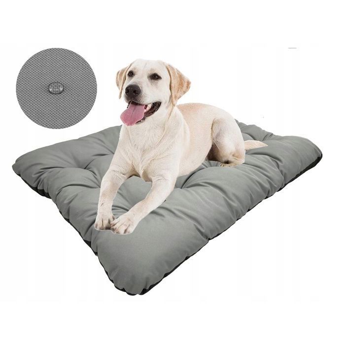 Comparer les prix de Coussin pour chien PRESTIGE 80x60 cm imperméable gris