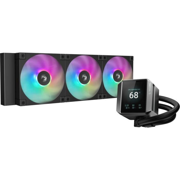 Refroidissement PC – DEEPCOOL – MYSTIQUE 360 ARGB – 12 cm – 600-2400 tr/min – Noir