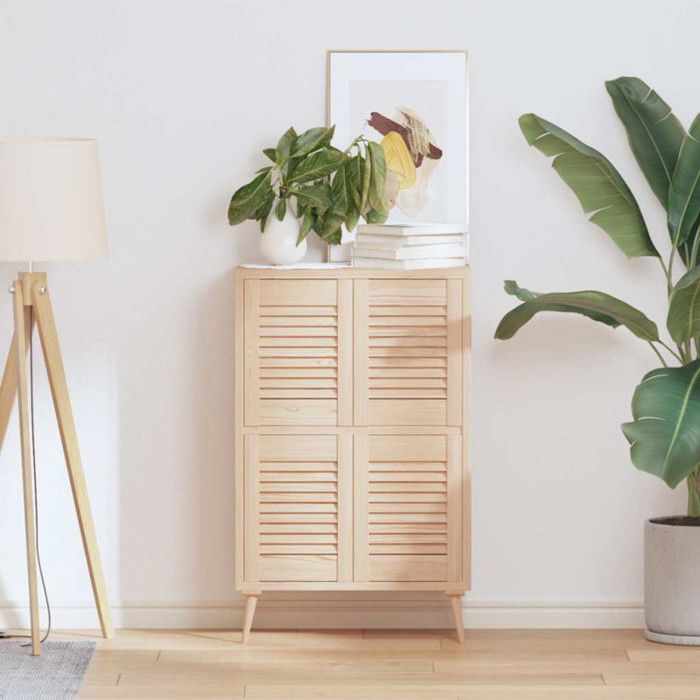 Portes darmoire à persiennes en pin massif 395 x 295 cm - lot de 4