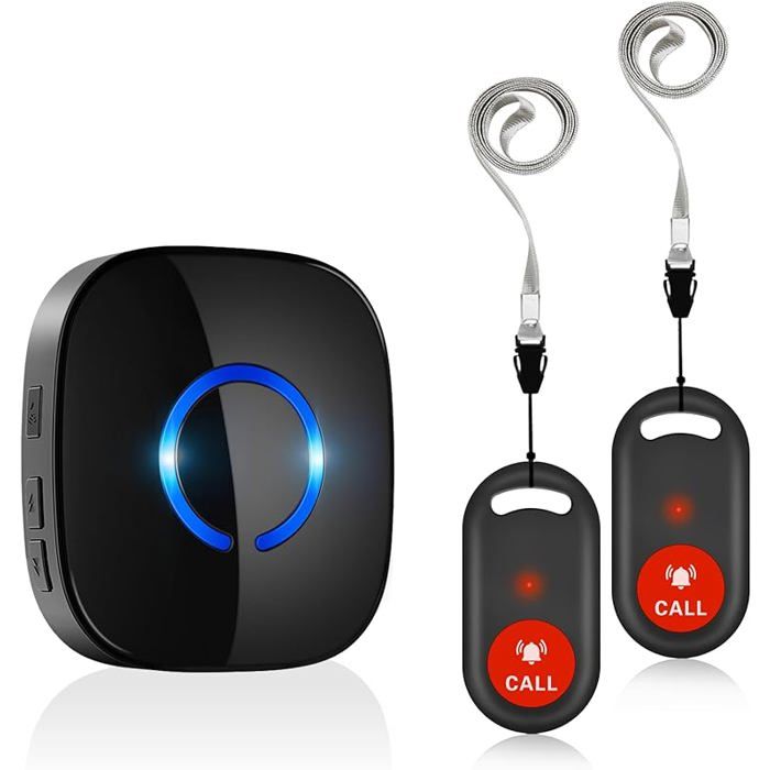 Appel d'urgence plus sonnette malade avec amplificateur d'appel