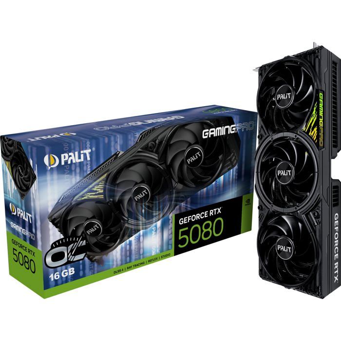 Carte Graphique Palit GeForce RTX 5080 GamingPro OC – 16 Go GDDR7, PCIe 5.0 - vue 6