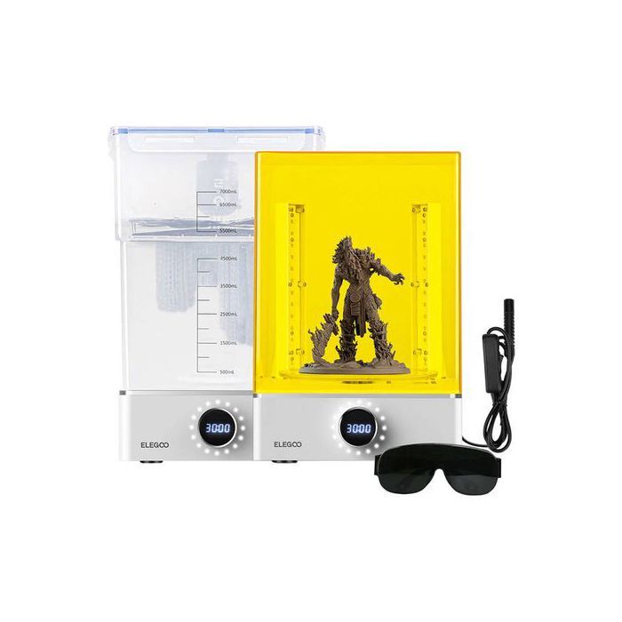 Kit de Nettoyage et de Durcissement - ELEGOO - Mercury XS - Ultrasons - Séchage UV - 25 kg