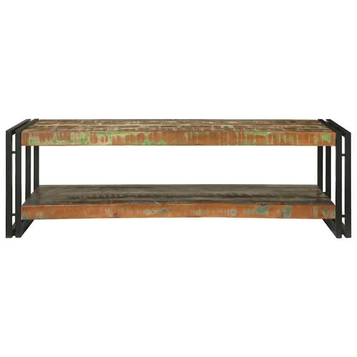 Printemps 2026 SoldesTable Basse Moderne & simple - Table de salon - Multicolore 120x50x38 cm Bois Recyclé Solide 2_291521