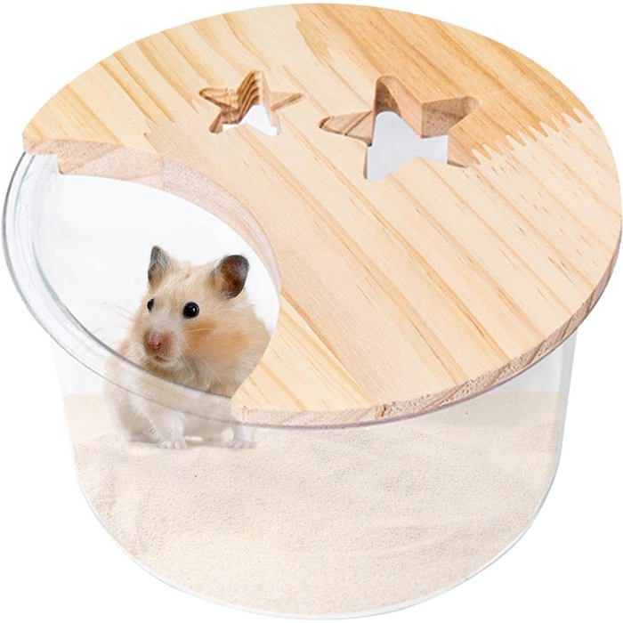 Bac à sable pour hamster bac à sable pour hamster  Salle de douche pour hamster - Bac à sable et salle de douche pour hamster