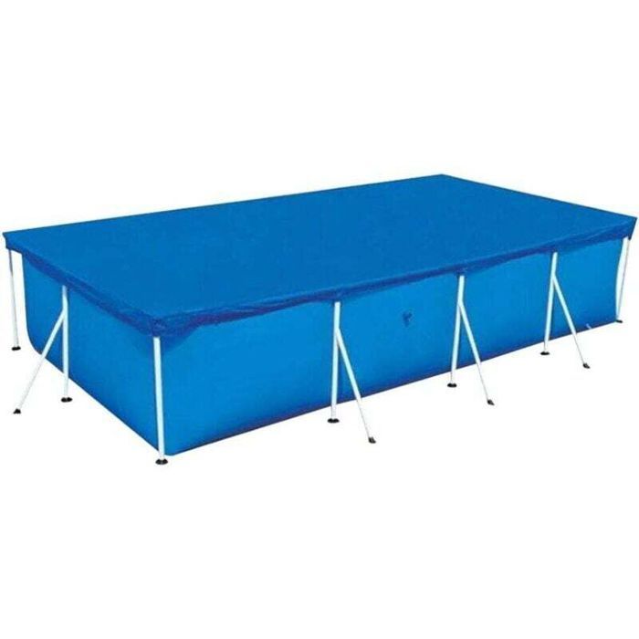 Rectangular Tubular Pool Cover Rectangular Swimming Pool Cover Tubular Pools Bubble Cover Rain Cover - Blue (220X150CM)