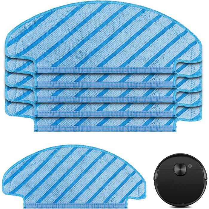 Lingettes de nettoyage pour robot aspirateur - ESTAMPILLE - 6 pièces - Compatibles N8 N8+ N8 Pro T8 T8+