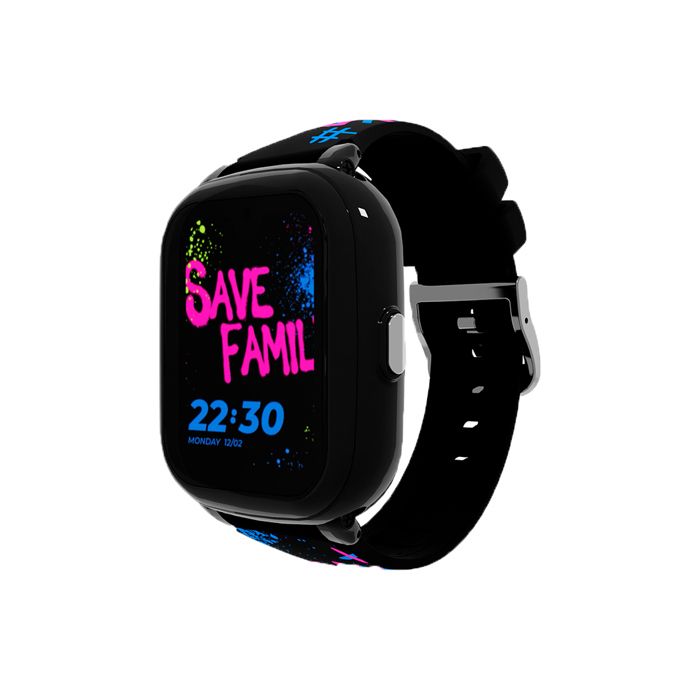 Montre connectée enfant - SAVEFAMILY - Iconic Plus 2 Street Style - GPS temps réel - Appels & WhatsApp - Contrôle parental