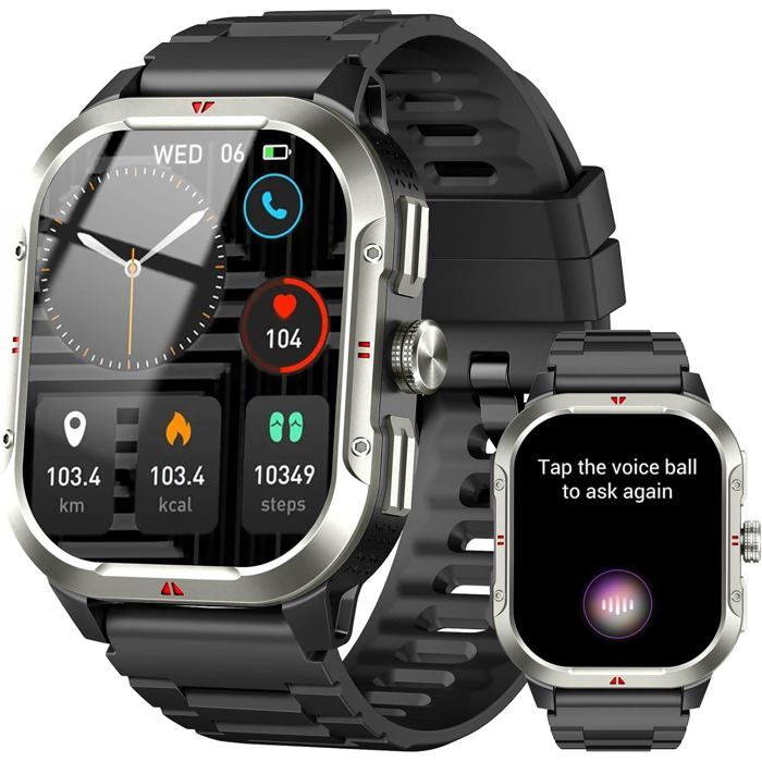 Montre Connectée Avec Gps Intégré Smartwatch Homme Femme Avec Appel Bluetooth 110+ Sportifs Montre Sport Avec Podometre S[S162]