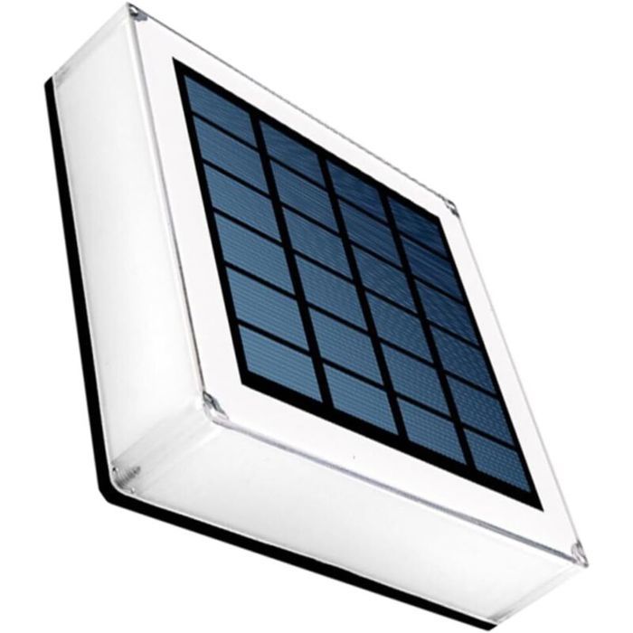 Lampe solaire étanche pilier bicolore 3000K extérieur