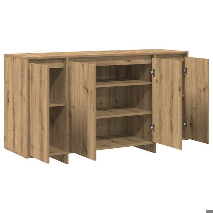 Buffet en chêne Chêne artisanal Bois composite 135 x 41 x 75 cm_2 ans garantie_77908