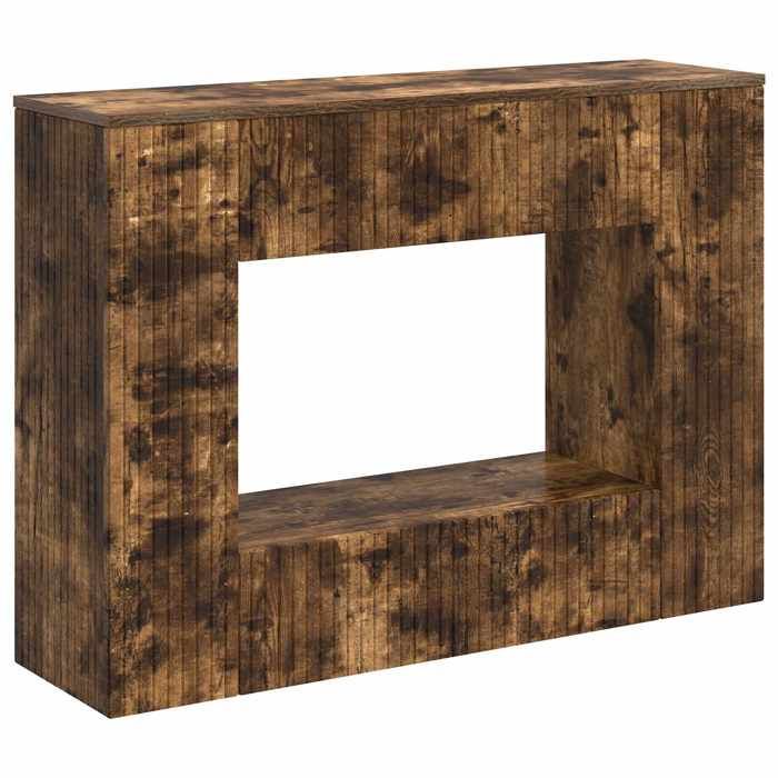 NEW Bout de Canapé/MEUBLE dEntrée - UU - Table console - Chêne Fumé 101x29x74 cm Bois d’ingénierie FR_58188