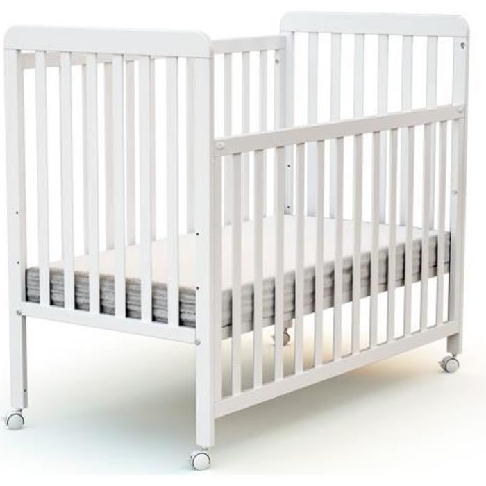 At4 Lit Bebe Coulissant 60x1 Confort Blanc Cdiscount Puericulture Eveil Bebe