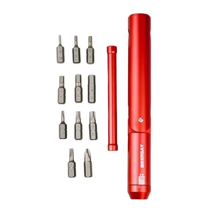 Kit Clé Dynamométrique Vélo 2-8 Nm – 11 Embouts, Pour Entretien Précis