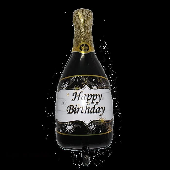 Ensemble De Ballon Bouteille De Champagne Bouteille Vin Tasse De Ballon Ballons De Fete Anniversaire Decor De La Montgolfiere D A349 Cdiscount Maison