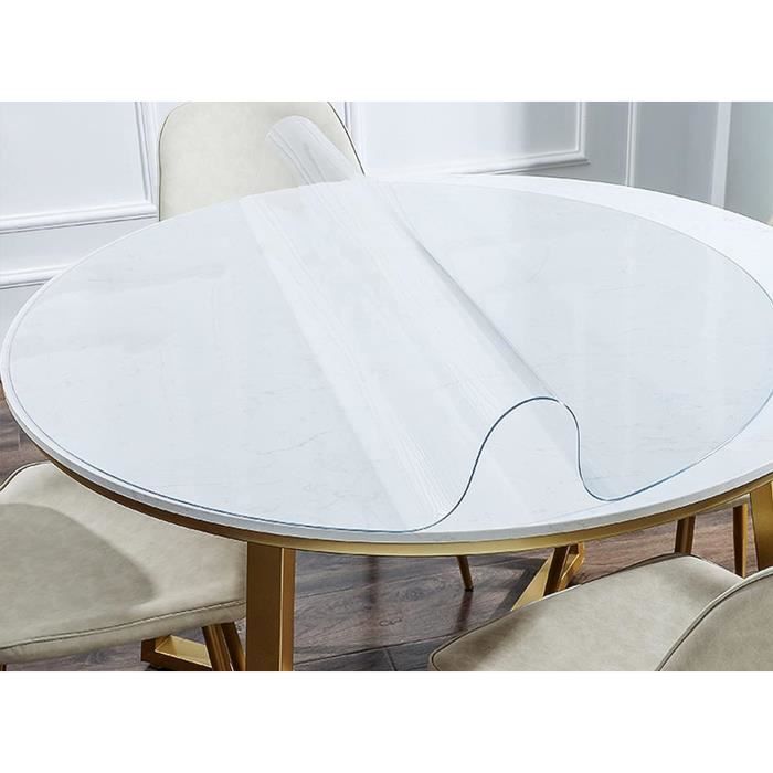 Protection transparente pour table de salle à manger en plastique