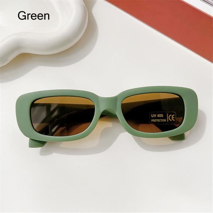 Lunettes de soleil rectangulaires pour enfants lunettes de protection UV 400 pour filles et gar ons lunettes de Green D1743