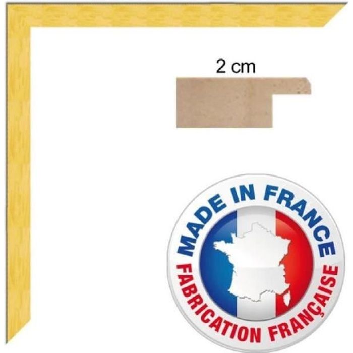 Cadre Photo Mural 60x90 60 X 90 Cadre Jaune Moutarde 2 Cm De Largeur Cadre En Bois Achat Vente Cadre Photo Cdiscount