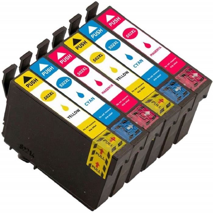 Cartouches compatibles pour imprimante Epson Expression Home XP-5105 502 XL