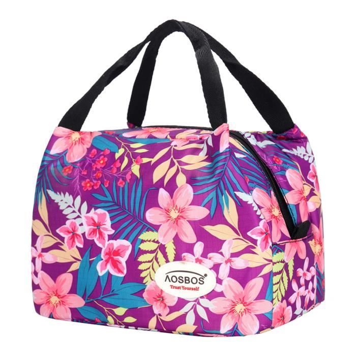 Aosbos Sac Repas Isotherme Femme Lunch Bag Portable Sac Déjeuner Assez Grand Pour 1 Personne 6 Aosbos Sac Repas Isotherme Femme Lunch Bag Portable Sac Déjeuner Assez Grand Pour 1 Personne 6