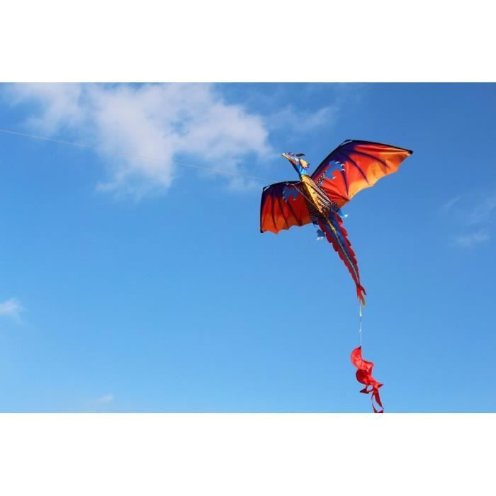 Le Cerf Volant De Haute Qualite 140cm X 1 Cm Seul Dragon Classique Avec La Queue Avec La Poignee Et Cerfs Volants De Hengda Li Cdiscount Jeux Jouets