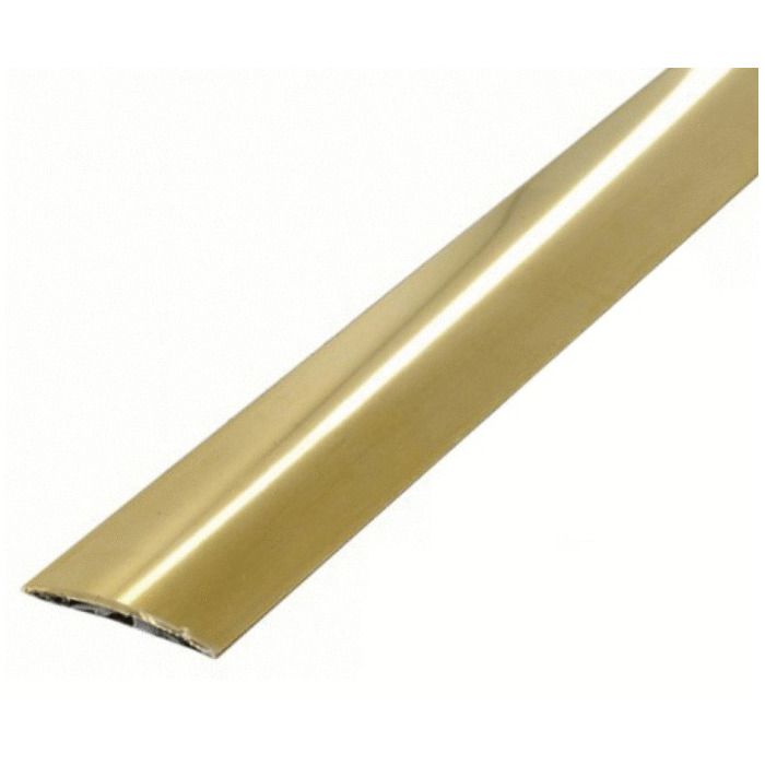 Barre De Seuil Adhésive En Laiton – Longueur 73 Cm, Largeur 3 Cm, Finition Dorée