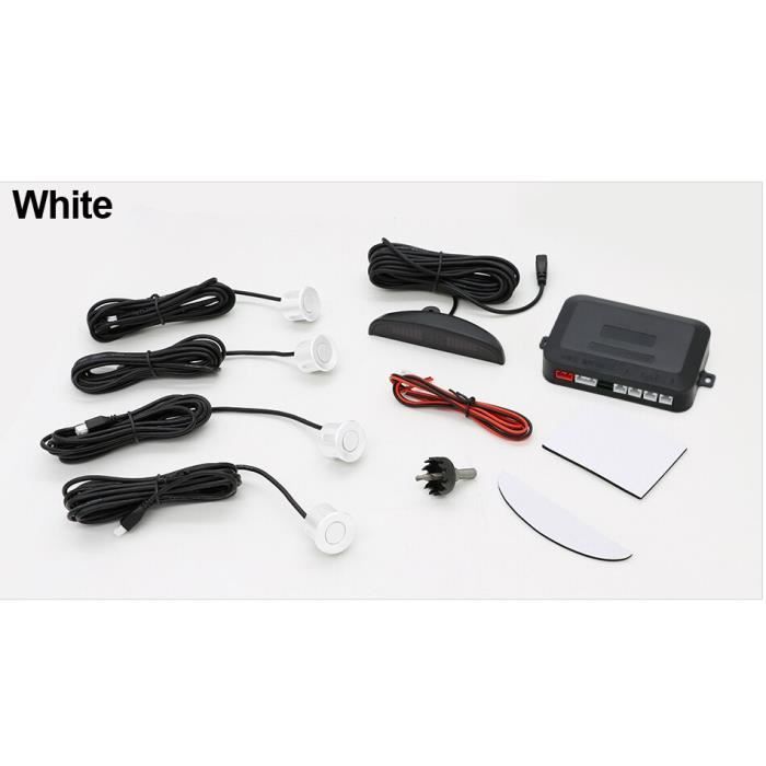 Kit 4 Capteurs De Stationnement Voiture Avec écran LED Sonore - Universel, à Peindre - 11