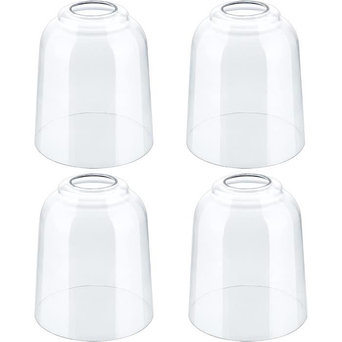 4 Pcs Abats jour En Verre Globes En Verre De Remplacement Globes De 4 Pcs Abats jour En Verre Globes En Verre De Remplacement Globes De