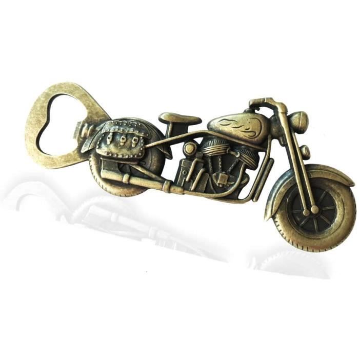 TIDEVAN Décapsuleur Moto Rétro - Ouvre-Bouteille Bière Vintage Moto, Cadeau Original Pour Homme, Papa, Mari Ou Grand-Père