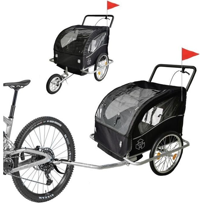 Remorque velo poussette - Cdiscount Sport