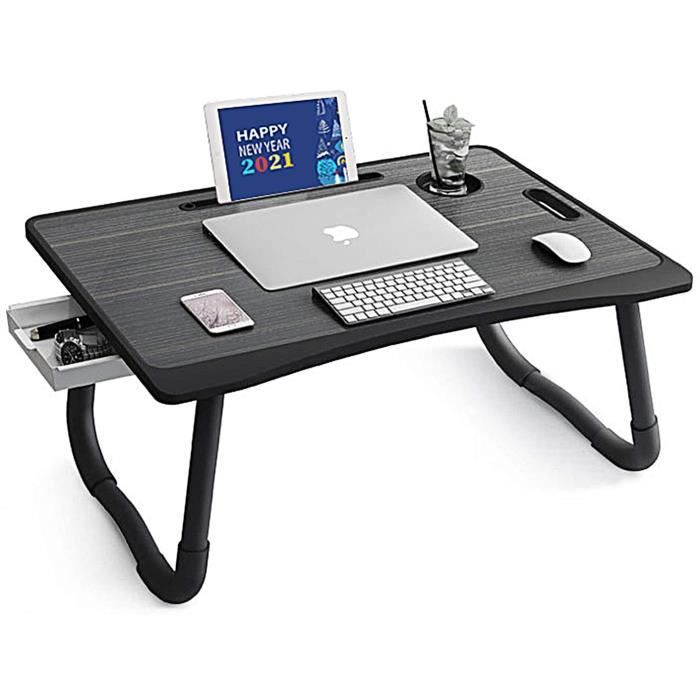 Table de Lit Ordinateur Portable Pliable multi-fonction pour Bureau Tablette FR 
