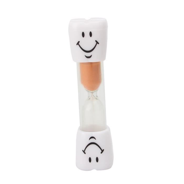 Sablier Smiley 2 Minutes Liroyal - Minuterie Brossage Dents Enfant Rose