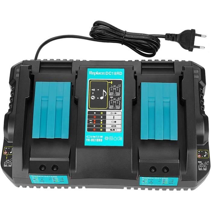 Chargeur Rapide pour Li-ion Batterie Makita 14.4V à 18V BL1830 BL1850 BL1815 BL1860 outil puissance électrique