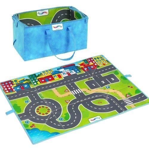 VIKINGTOYS - Tapis Sac à Route + 2 voitures