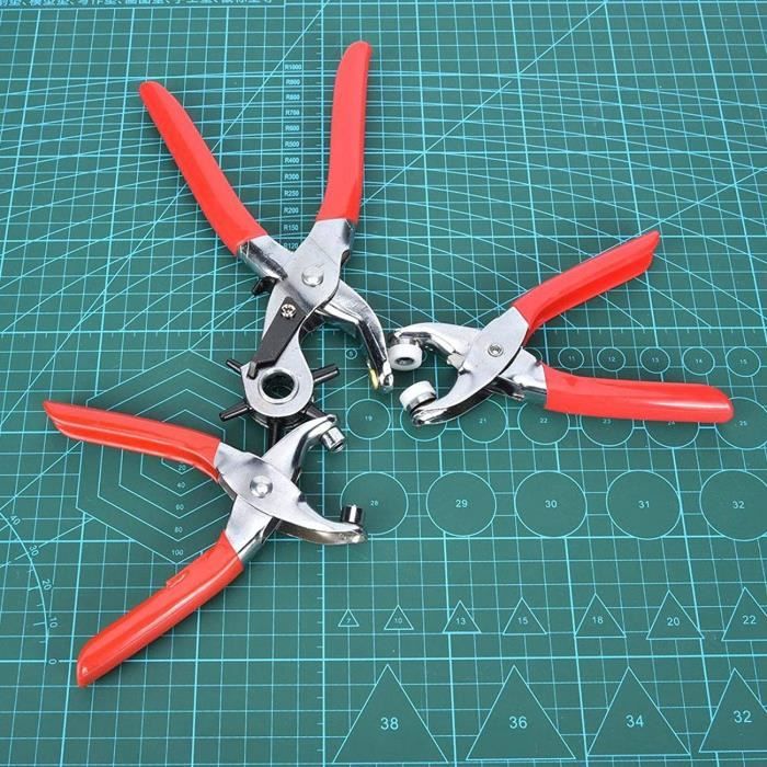 Pince à Poinçonner Pour Bandes De Chant – Perforateur 1 Trou 10 Mm – Pour PVC, Cartes, Films – Outil Robuste