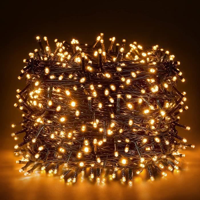 1000 LED Guirlande Lumineuse 100M Extérieur Intérieur, Décoration Noël  Lumière 8 Mode Éclairage-Basse Tension,Guirlande Lumière A177 - Cdiscount  Maison