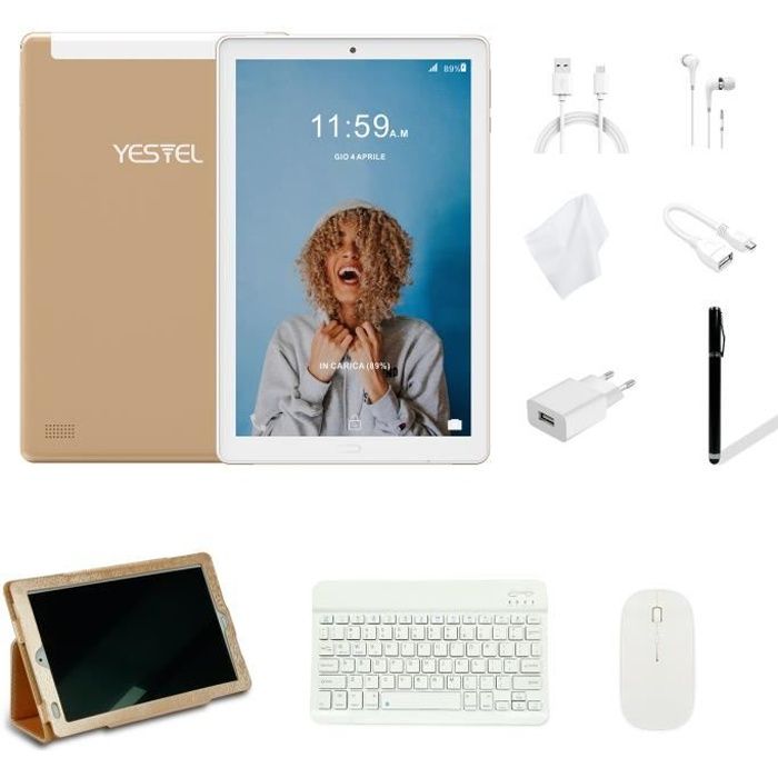 Tablette tactile-Android 8.0-dual SIM-4G LTE-10.1 pouces-YESTEL X2