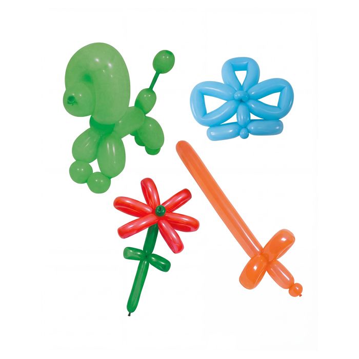 25 Ballons à Modeler Multicolores Rayés | Anniversaire, Fête Enfants | Latex | Collection Stripetastic Folat