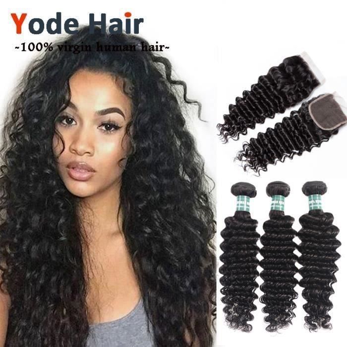 Extensions Cheveux 100% Naturel Brésilien Remy - 100g Qualité 6A - Cheveux Humains Virgin