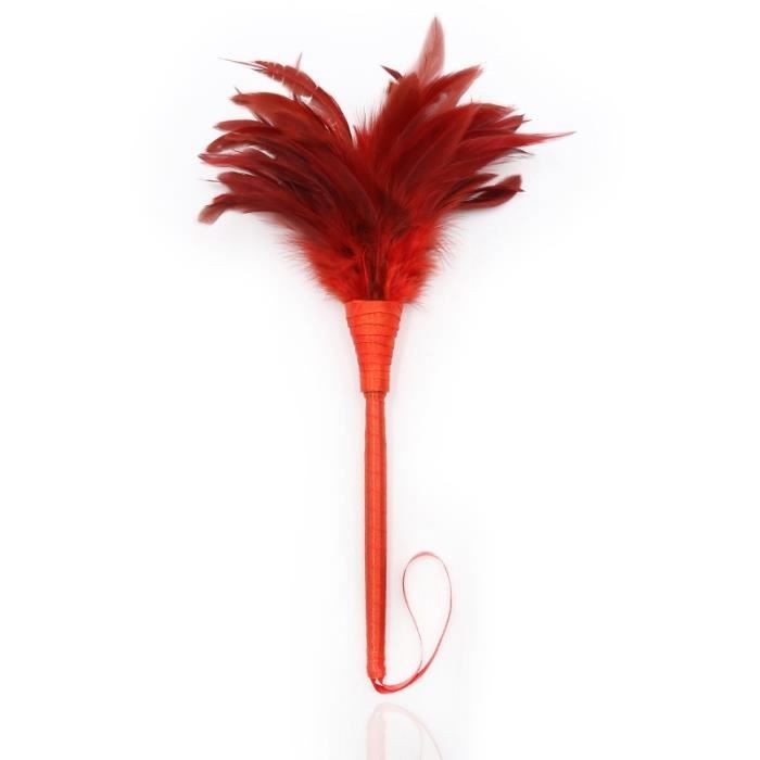 Red -Fouet à plumes pour adulte, jouet sexuel érotique, robe