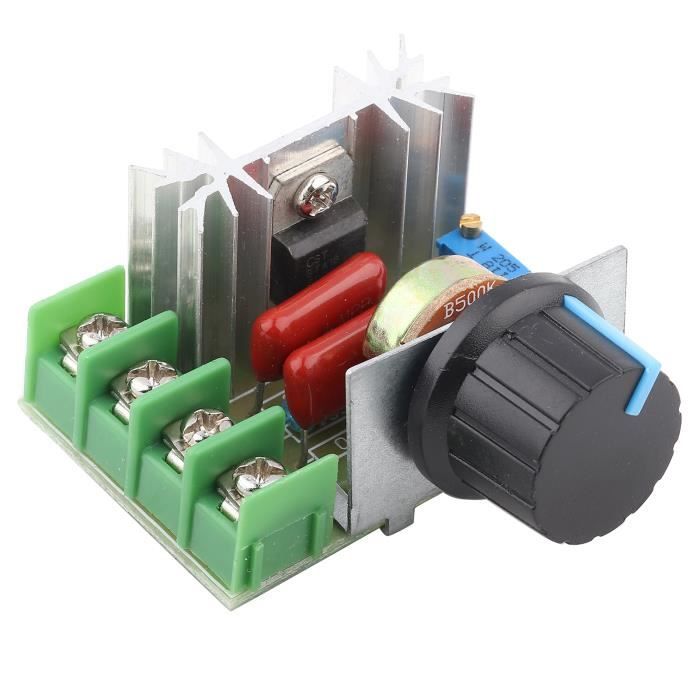 Lot De 3 Régulateurs De Vitesse/tension SCR 2000W – AC 50-220V – Pour Moteurs, Lumières, Chauffage – Réglage Par Potentiomètre