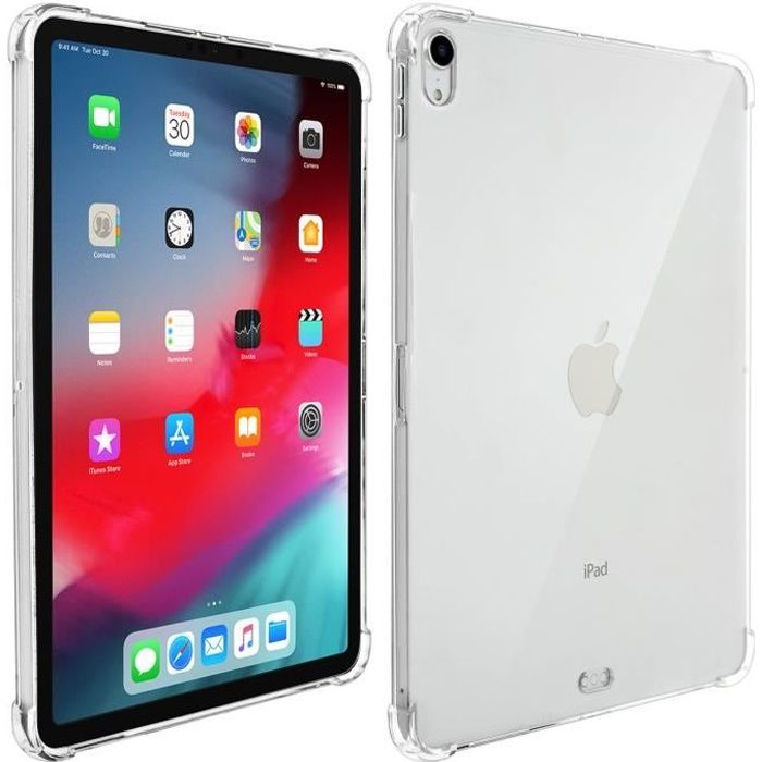 Coque iPad Pro 11 Protection Souple Silicone gel Angles renforcés  Transparent Blanc - Cdiscount Informatique