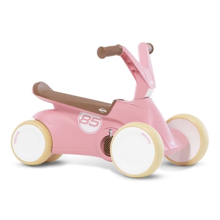 Porteur 2 en 1 - BERG - trotteur GO² Rose avec barre a poussée XS